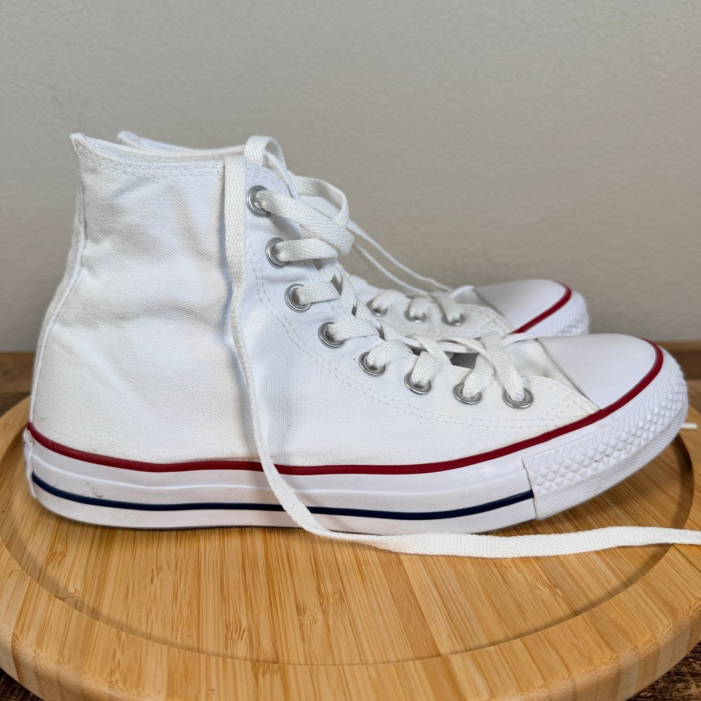 Converse Chuck Taylor All Star High Top Sneaker Women 9 Men 7 White Canvas M7650
